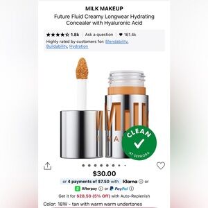 Milk Makeup Future Fluid All Over Cream Concealer 18W